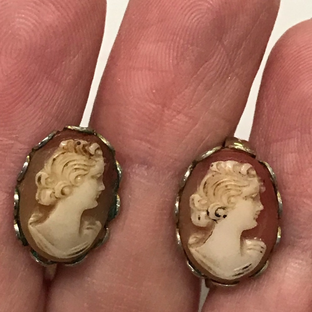 Vintage/Antique Cameo Earrings